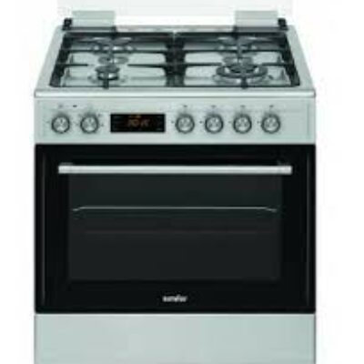 ELECTRIC OVEN WITH TOP GAS BURNERS / GLASS LID
