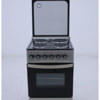 FREESTANDING SILVER ELECRTIC OVEN WITH 4 HOT PLATES