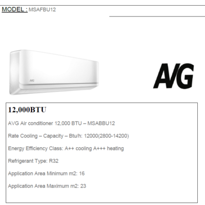 12,000BTU AIRCONDITION + INSTALLATION / 4 MTR COPPER / BRACKETS OR MOUNTINGS NOT INCLUDED ( €15 BRACKET / € 10 MOUNTING )