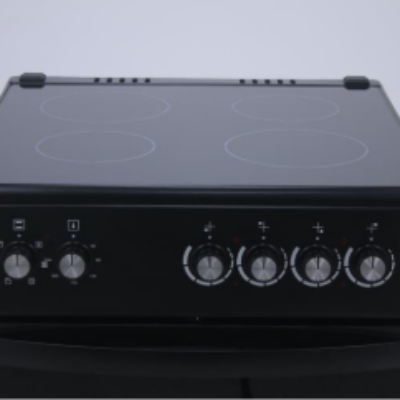 FREESTANDING ELECTRIC OVEN WITH CERAMIC  TOP, COLOUR BLACK ,